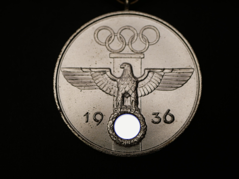 Deutsche Olympia-Erinnerungsmedaille 1936 im Etui