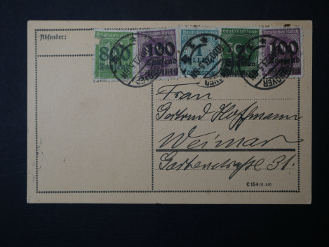 Preview: Gustav Noske (1868 - 1946) - Karte mit handschriftlicher Signatur - erster Reichswehrminister