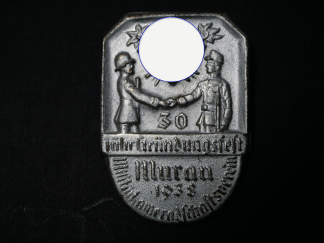 Abzeichen - 30 jähriges Gründungsfest Murau 1938 - Militärkameradschaftsverein