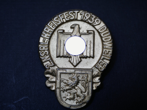 Abzeichen - 2. NSRL Kreisfest 1939 Dudweiler