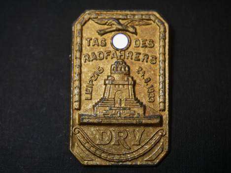 DRV Abzeichen - Deutscher Radfahrer Verein - Tag des Radfahrers Leipzig 1933