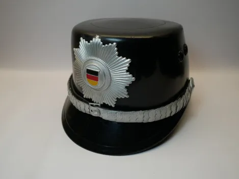 Original Tschako der KVP (Kasernierten Volkspolizei) für Offiziere von 1955