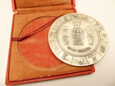 Medaille "Deutsche Kampfspiele 1934" in Silber im Etui