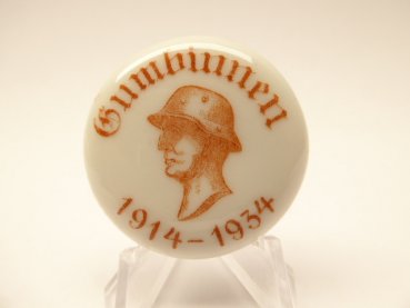 Tagungsabzeichen Tinnie  - Gumbinnen 1914-1934, Porzellan