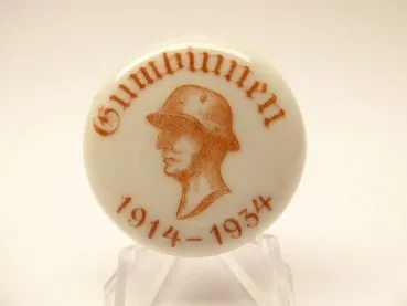 Conference badge Tinnie - Gumbinnen 1914-1934, porcelain