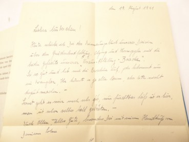 Fight of our division in Greece, 1941 + letter