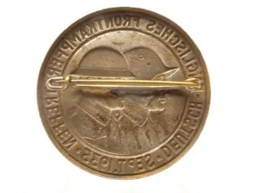 Conference badge German - English Front Fighters - Meeting 1935