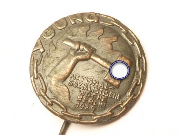 Conference badge Young National Socialist Week Berlin 1929