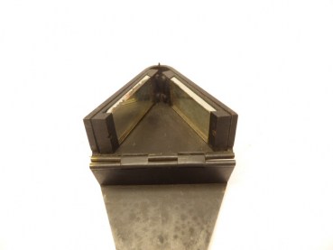 Angle prism, blackened brass housing to open