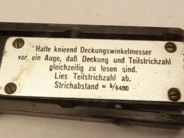 Deckungswinkelmesser H/6400 mit Code dhq der Wehrmacht Artillerie