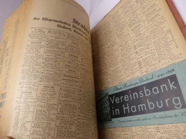 Adressbücher Hamburg 1943 - Teil 1 + Teil 2