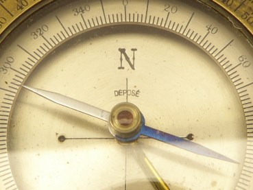 Kleiner Kompass mit Klinometer und Wasserwaage