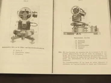 Wehrmacht balloon theodolite with accompanying book, papers and transport box