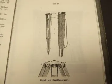 Wehrmacht balloon theodolite with accompanying book, papers and transport box