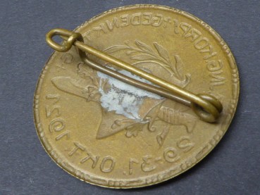 Badge - Stahlhelmbund - K.B. Ing. Corps. Memorial day 29-31 October 1921