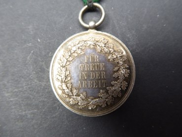 Orden / Medaille Sachsen - Für Treue in der Arbeit - 3.Form König Friedrich August 1905 am Band