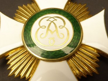 Bayern Elisabeth - Medal, Large Order Cross for Officials - Real Gold 92.4 grams