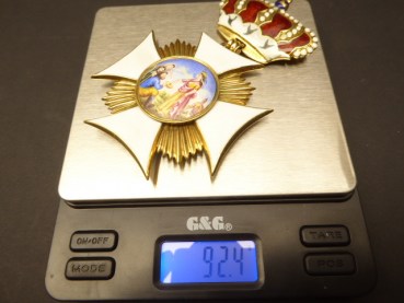 Bayern Elisabeth - Orden, Großes Ordenskreuz für Beamte - Echt Gold 92,4 Gramm