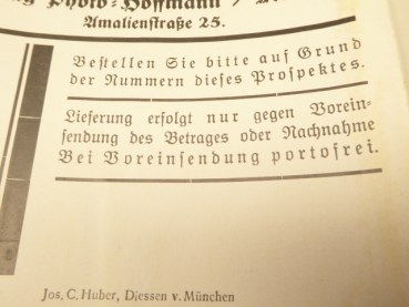 Nationalsozialistische Führerpostkarten - Kleiner Ergänzungs-Katalog, Verlag Photo - Hoffmann / München