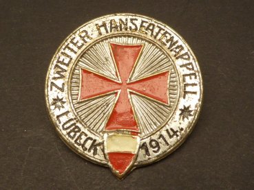 Abzeichen - Zweiter Hanseatenappell Lübeck 1914