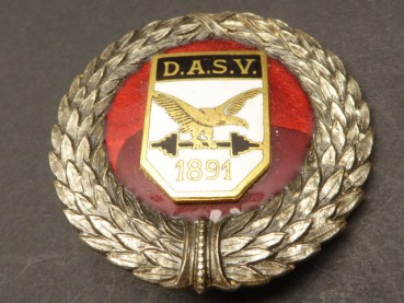 Badge DASV - German heavy athletics sports badge of the German Athletics Sports Association with inscription