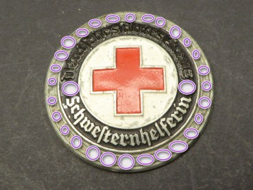 Brooch - German Red Cross - nurse helper