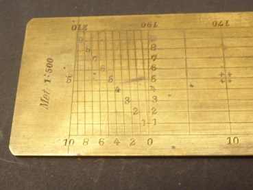 Old brass transverse scale 1: 500 - 1: 1250