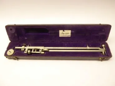 Old polar planimeter in the original case - 19th century.