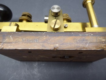 Morse / telegraph key around 1900, manufacturer W. Gurlt Berlin
