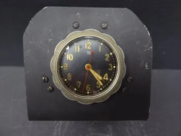 Russian built-in clock for aircraft, tanks or trucks, including stand