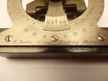 Old instrument for surveying around 1900 - Morin Paris dragonfly inclinometer - in a case