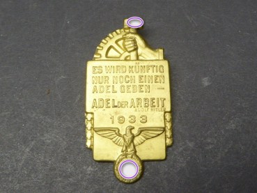 Badge - In future there will only be one nobility - nobility of labor - mint