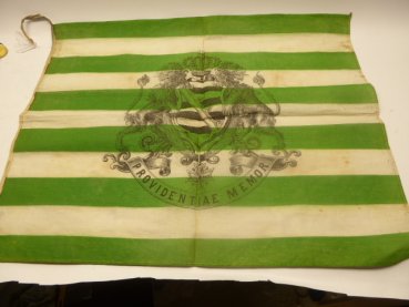 Flag of Saxony - probably cheering flag - printed on one side
