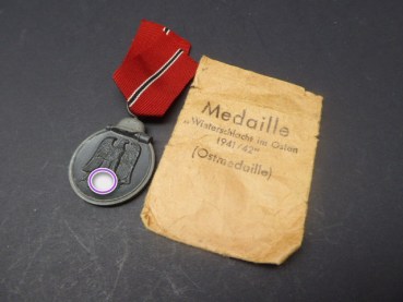 Winter Battle Order - East Medal on ribbon in bag