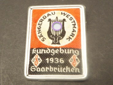 Abzeichen - Sängergau Westmark, Kundgebung 1936 Saarbrücken