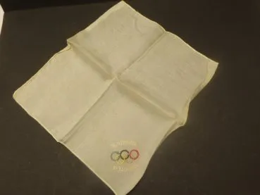 "Olympics 1936" silk pocket square