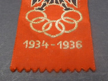 Abzeichen Olympiade 1936 Berlin - " Deutsches Olympia 1934 - 1936 "