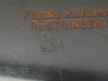 Wehrmacht map protractor set K.W.27 with manufacturer Franz Kuhlmann Rüstringen