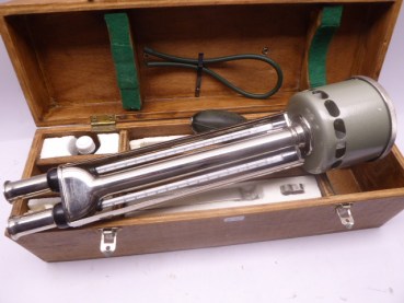 Russian psychrometer with accessories in a wooden box from 1976