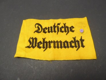 Armbinde - "Deutsche Wehrmacht" mit Stempel