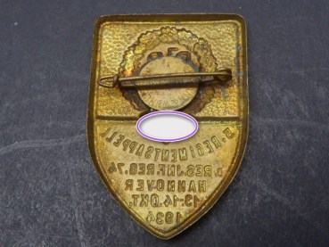 Badge - 5th regimental roll call Res. Inf. Reg. 74 Hannover 1934