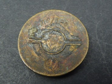 Archaeological find - party badge RZM M1 / 128