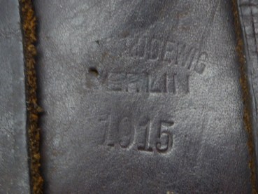 Pistolentasche für den Reichsrevolver M 1883 - Gestempelt Berlin 1915