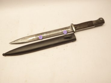 K98 bayonets with blades etched on both sides
