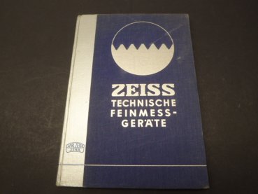 Book - Zeiss Technical Precision Measuring Instruments Catalog.