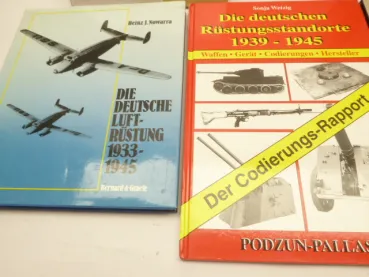 6x Bücher über Polizeiwaffen + Vorderlader + Ein Mann Bunker + Panzer + Luftrüstung + Rüstungsstandorte