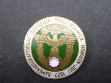 Badge - Comradeship Association of German Police Officers, Munich 1937