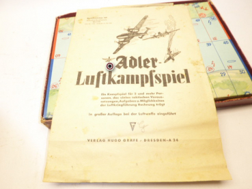 Brettspiel - „Adler - Luftkampfspiel“, Verlag Hugo Gräfe/ Dresden 1941