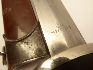 Later SA dagger from 1940 - manufacturer M7 / 81/40 Tiegel Karl (TIEGELWERK)