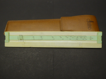 Slide rule fedra in synthetic leather bag